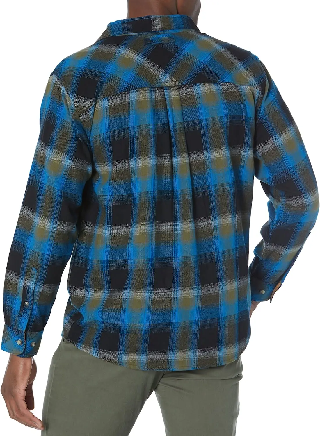 Мужская Фланелевая рубашка в клетку, теплая флисовая Повседневная рубашка с длинными рукавами и флисовой подкладкой