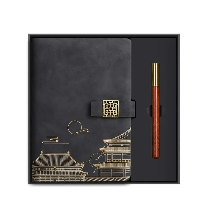Customizable National Tide Forbidden City Cultural Creative Thermos Business Holiday Gift Set with Notebook Gift Box Souvenirs
