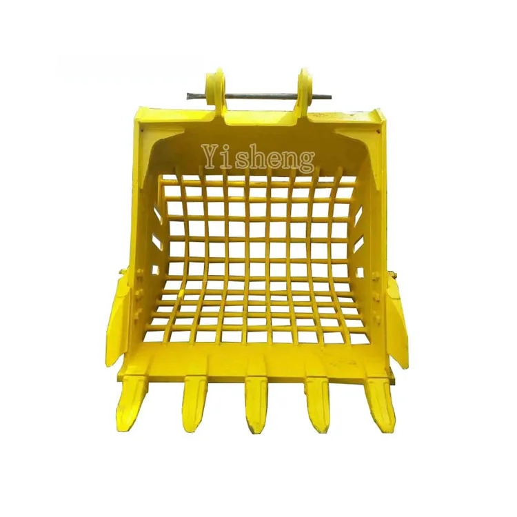 Good quality excavator bucket for SH120-3 SH330-3 SH330-3LC wheel loader skeleton bucket