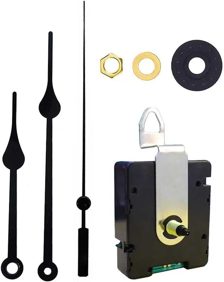 Radio Clock Movement, 0.67 inch(17mm) Axis Length WWVB Radio Electric Controlled Clock Scanning Quartz Drives for USA area