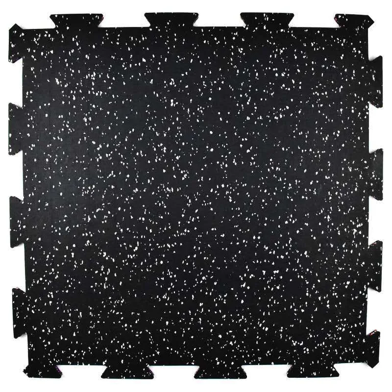 Elastic Weight Lifting Gym Rubber Flooring Tiles Gym Rubber Floor Mat With EPDM Granules