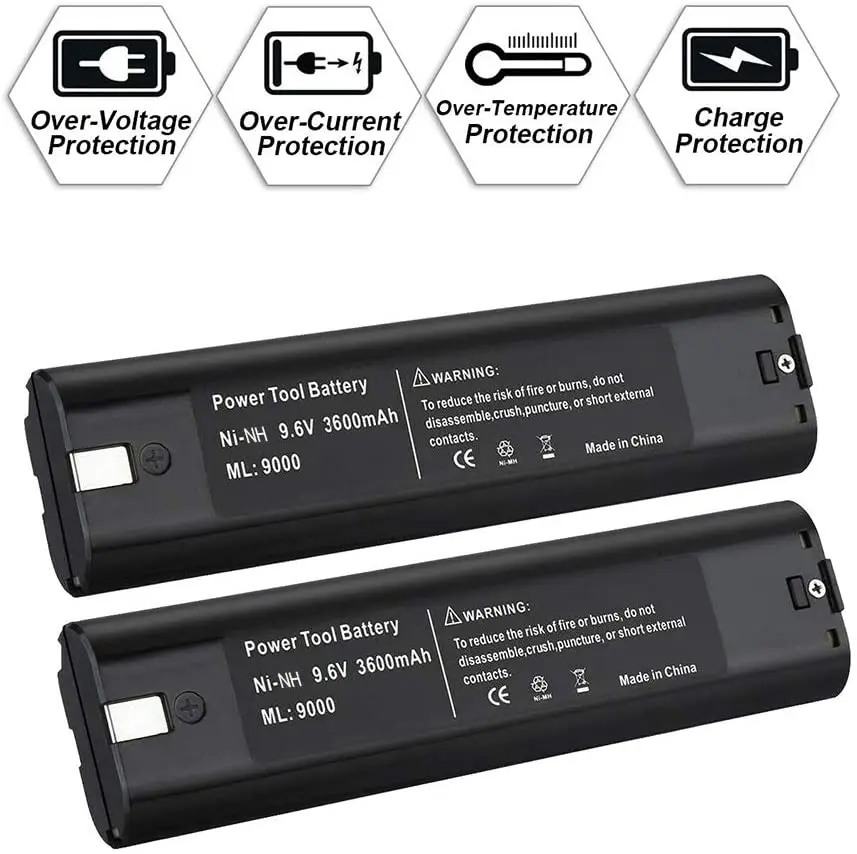 ML9000 9.6V 1.3~3.6Ah Rechargeable Ni-MH/NI-CD battery For Makita nickel 9000 9001 9002 9033 9600 193890-9 192696-2 632007-4