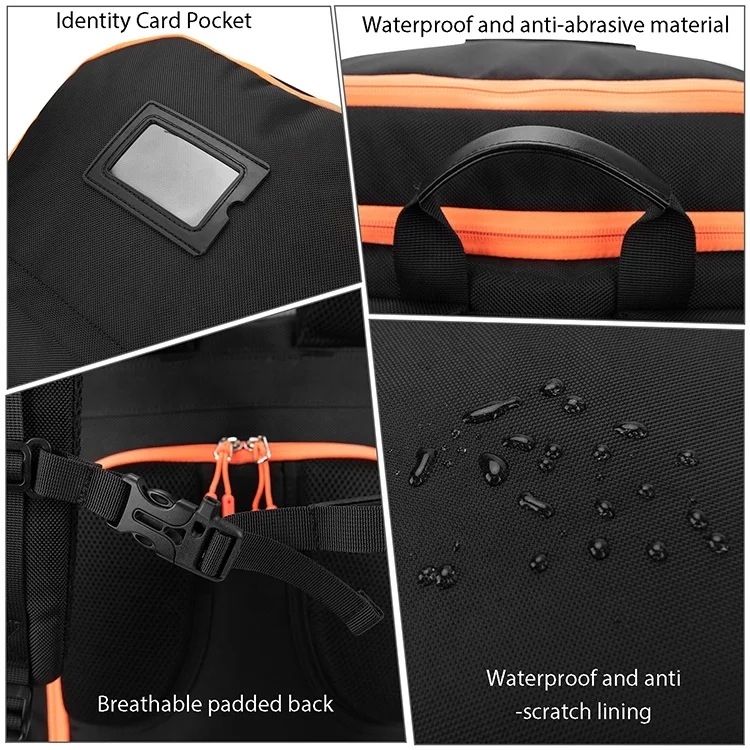 Winter Custom Ski Backpack Specifications Competitive Price Ski Backpack Waterproof Skiing Boot Touring With Airbag Backpack