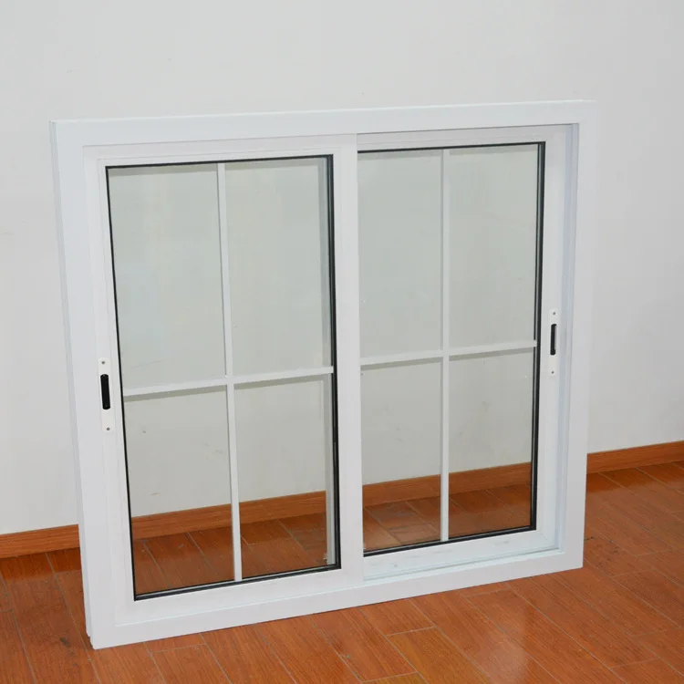 Hot selling PVC sliding window design UPVC double glazed sliding windows