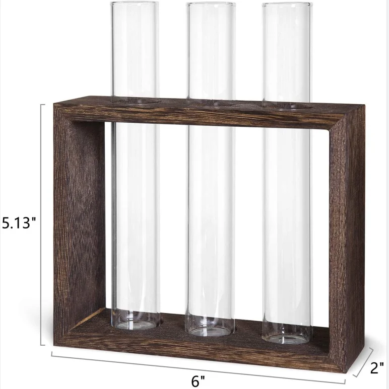 Лидер продаж Amazon экологически чистый деревянный держатель для ваз высокого качества цветов 2021