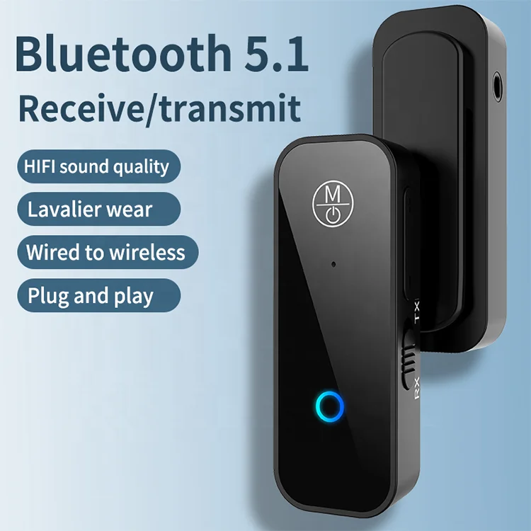 B28 Wireless 2 in1 BT 5.1 Audio Receiver transmitter 3.5mm 5.1 Blue tooth Adapter Audio Transmitter Receiver