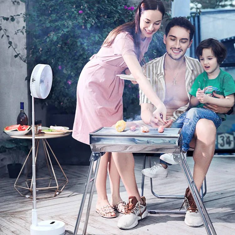 
New Design P10 Wholesale Rechargeable Electric Folding Fan Telescopic Usb Rechargeable Electric Fan Foldable 