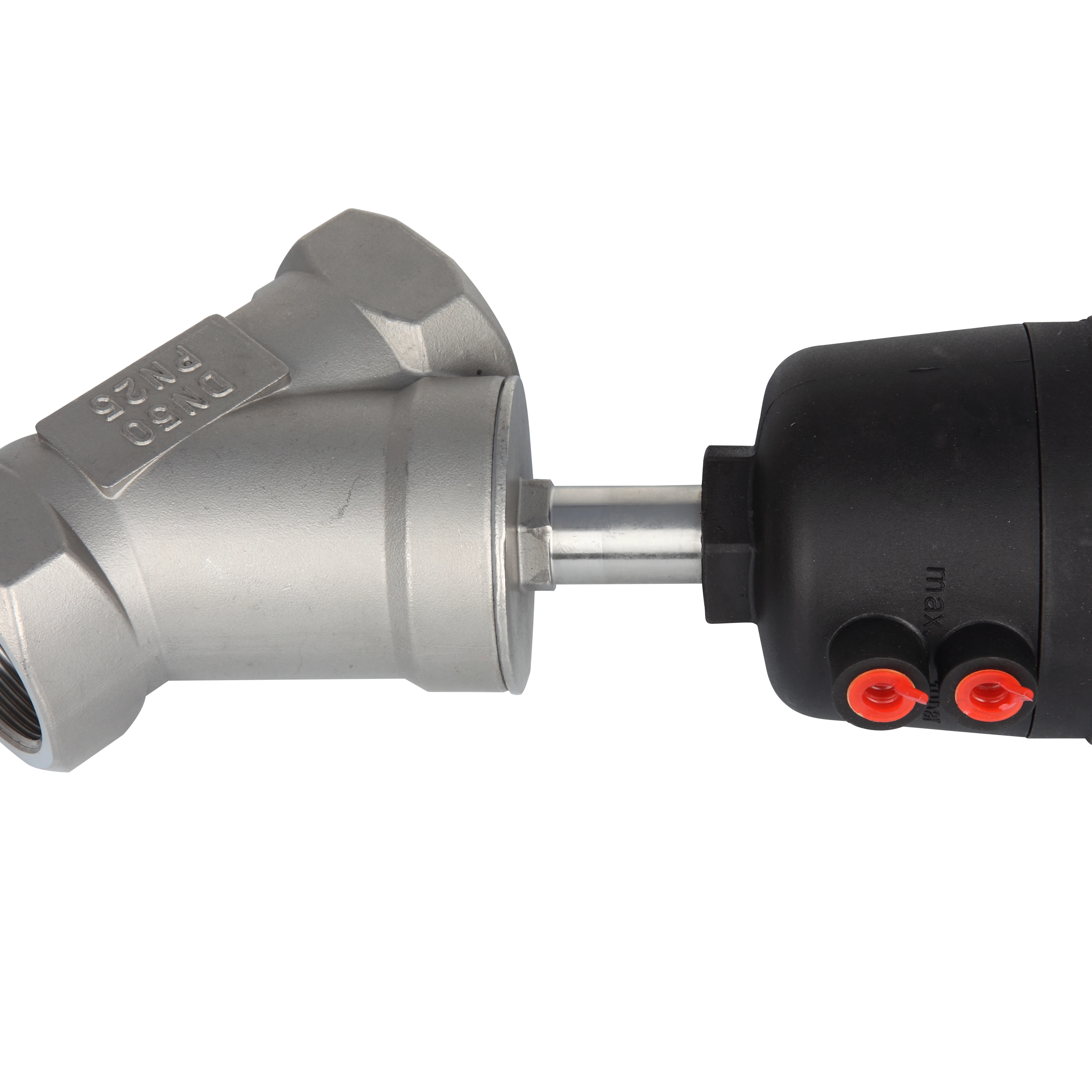 Sit Plastic Head Air Control Pneumatic Stainless Steel Angle Seat Valve
