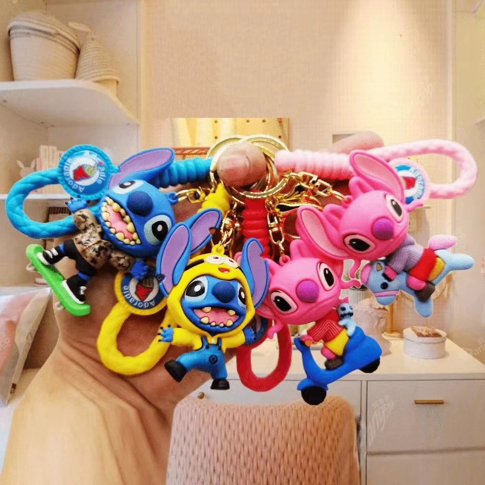 Cute Cartoon Stitch Animal Monster Keychain