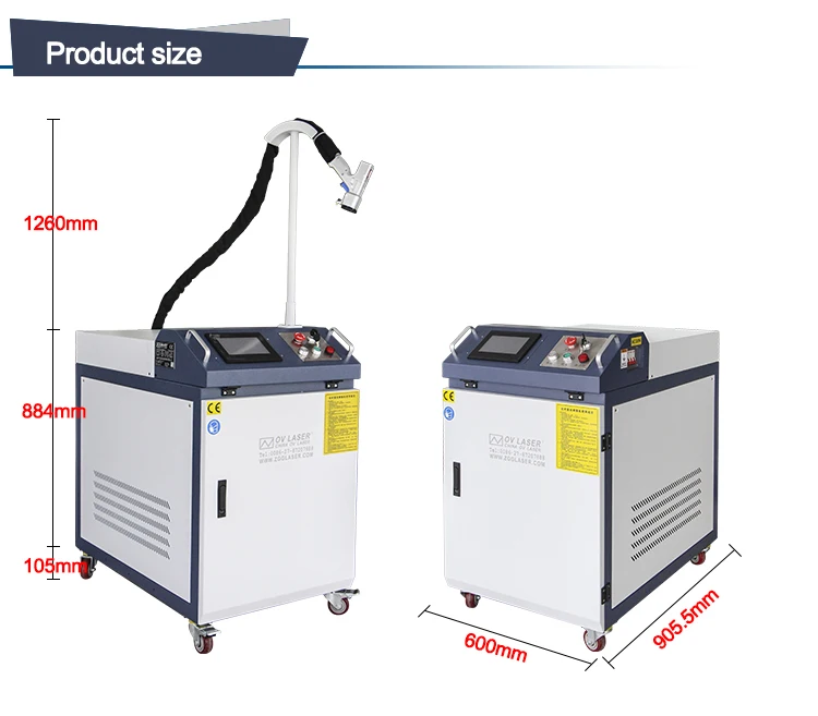 Handheld Laser Cleaning Machine 1500W 2000W 3000W Laser Cleaner Rust Paint Removal