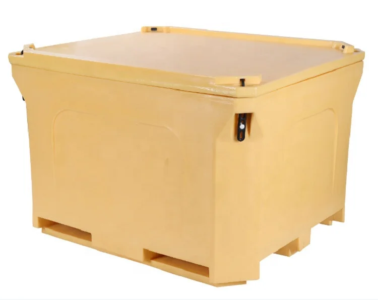 Big plastic ice bucket roto mold large rotomolded fish box mold rotomolding die for live fish transportation container