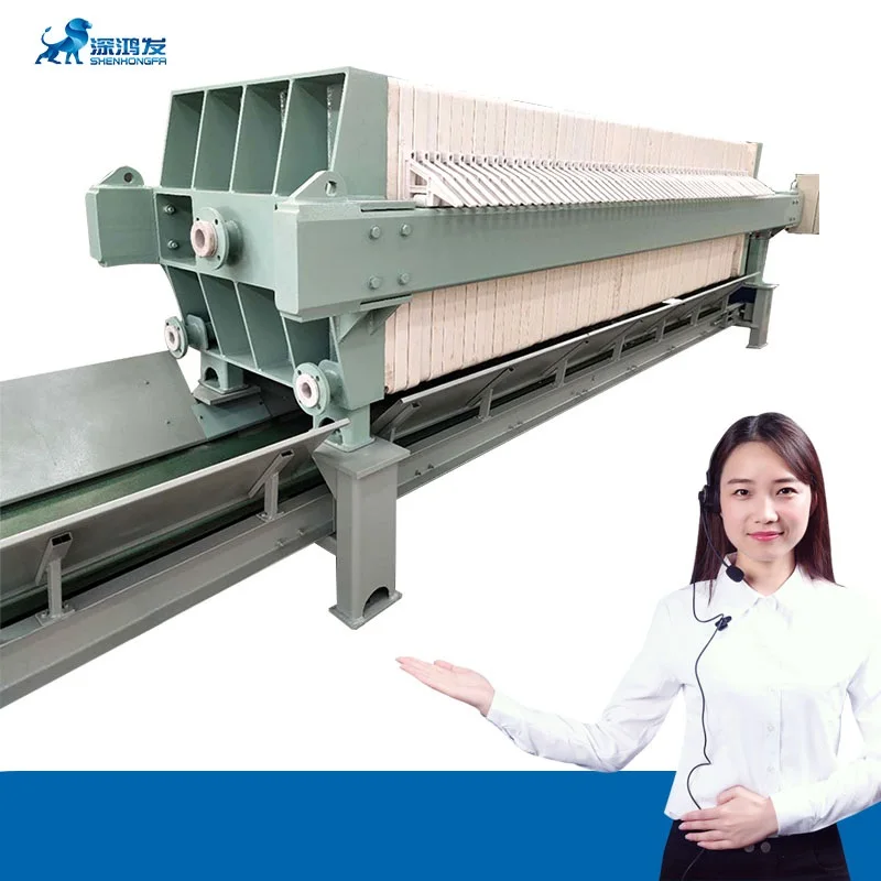 Auto Feeding High Efficiency Automatic Chamber Filter Press with Cloth Washing Machine Supplier for Mineral Processing