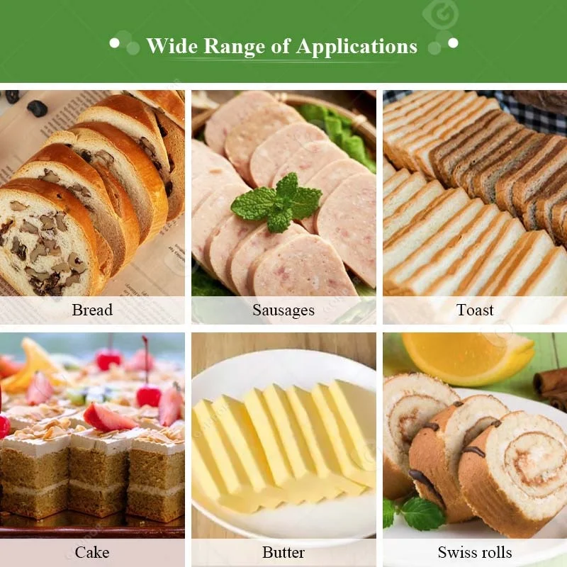 Automatic Horizontal Stainless Steel Toast Slicing 5mm 8mm 10mm 12mm 15mm Bread Baker Slicer Cutter Band Saw Machine