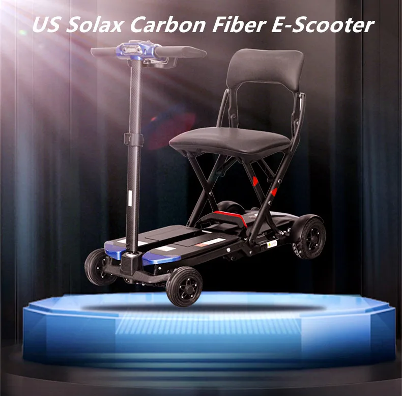
Aluminum alloy folding disabled elderly portable mobility scooter 4 wheel 