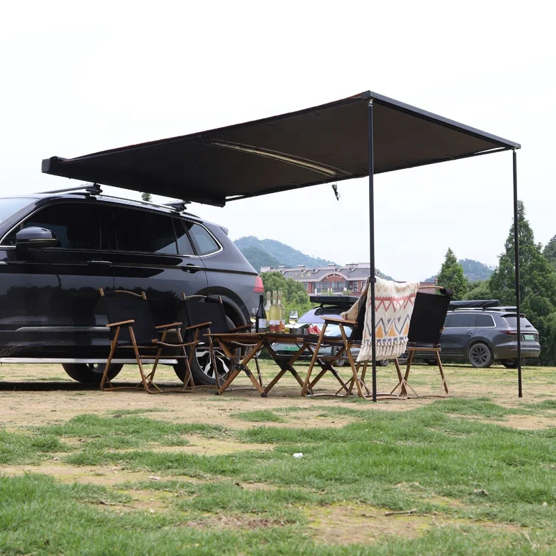 SUV Aluminum Shell Awning Tent Outdoor Camping Travel Car Side Awning Rooftop Pull Out Tent Shelter