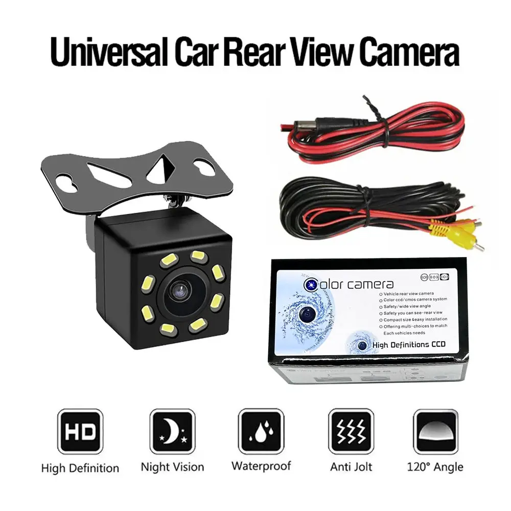 Car Rear View Camera Mini Waterproof Parking Assistance Reversing Back Hd Ccd Wire Best Price Universal Car Backup Camera