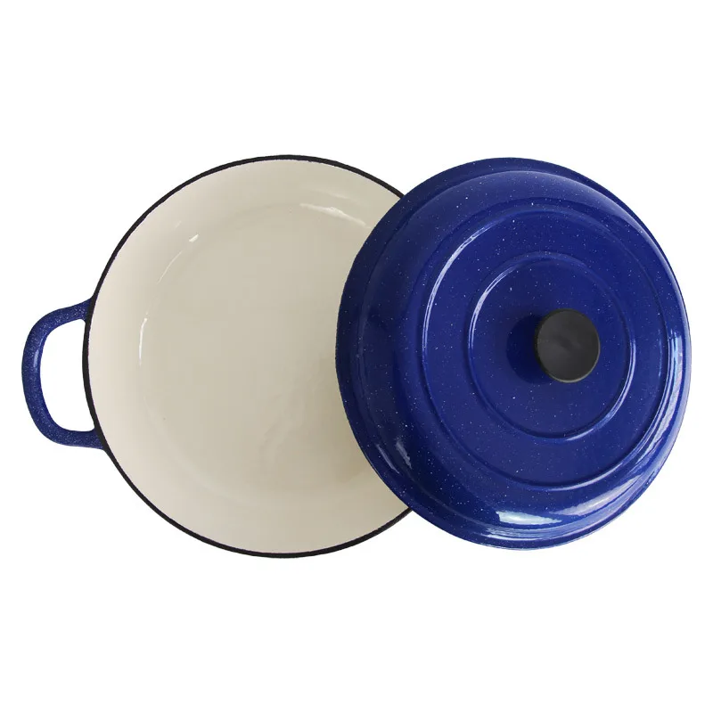 Eco-friendly Round Dutch Oven Pot Cookware Set Enamel Cocotte Casserole Enameled Cast Iron Cookware