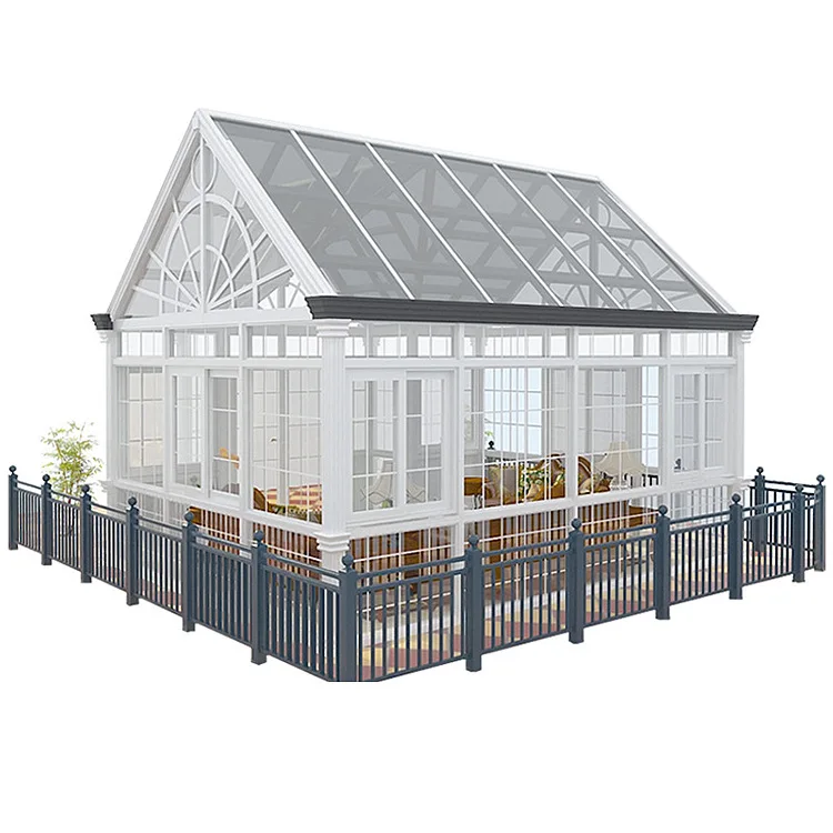Extendable german style porch enclosure small soundproof sunrooms glass windows houses aluminium garden outdoor for deck