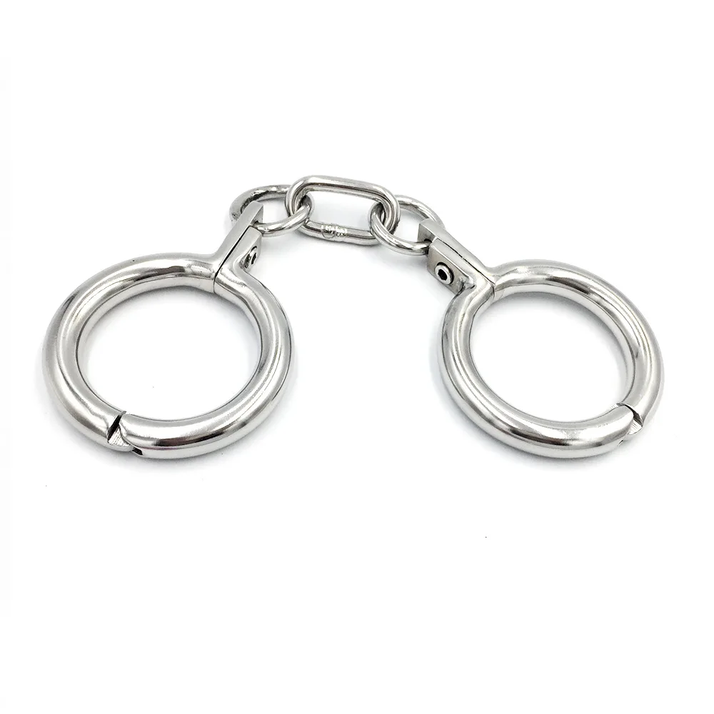 Stainless Steel  sex handcuffs Toys Ankle Cuffs For Men Women