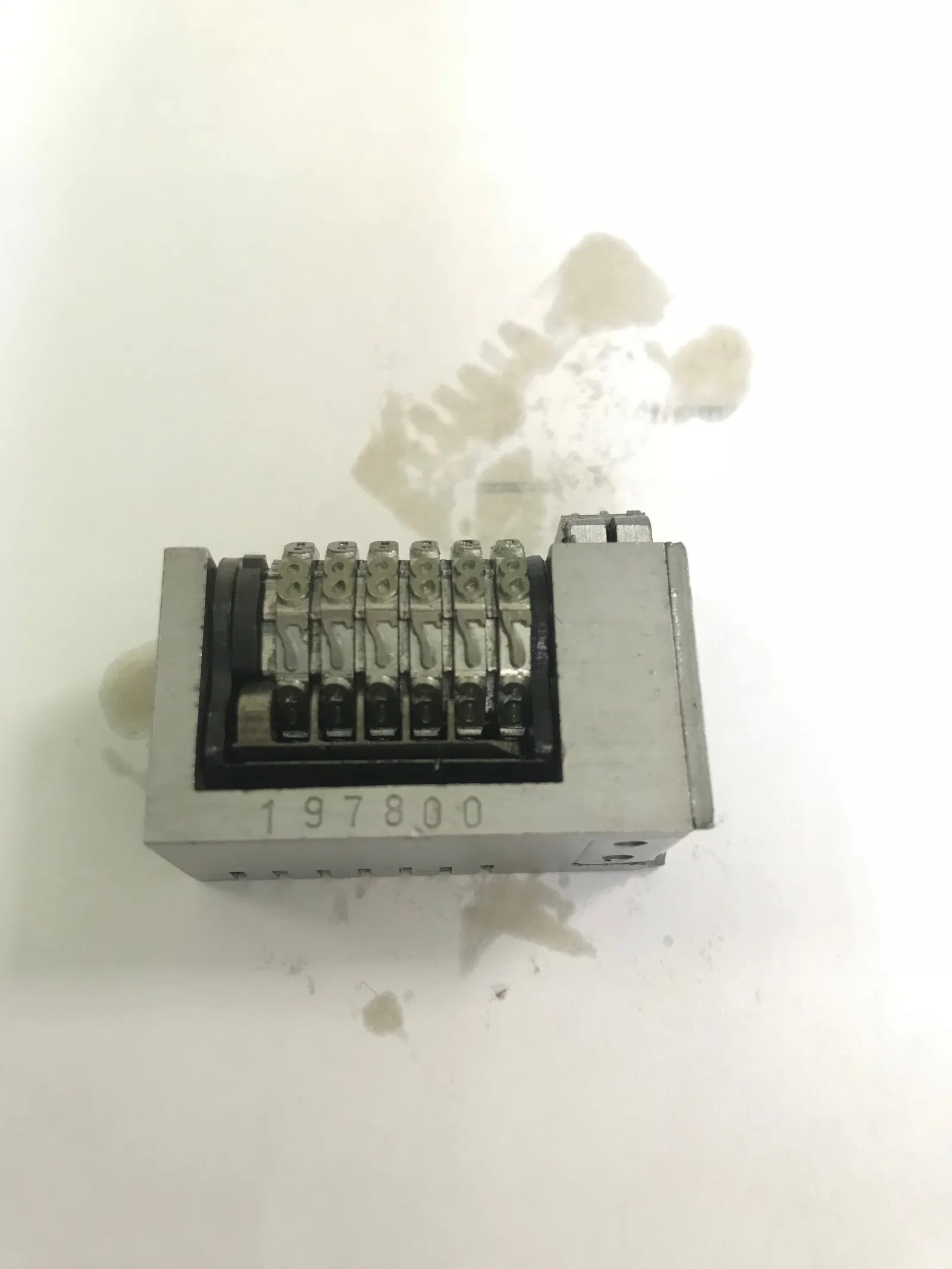 Numerator Machine 4x8 Cicero Roman full steel Font letterpress Numbering machine