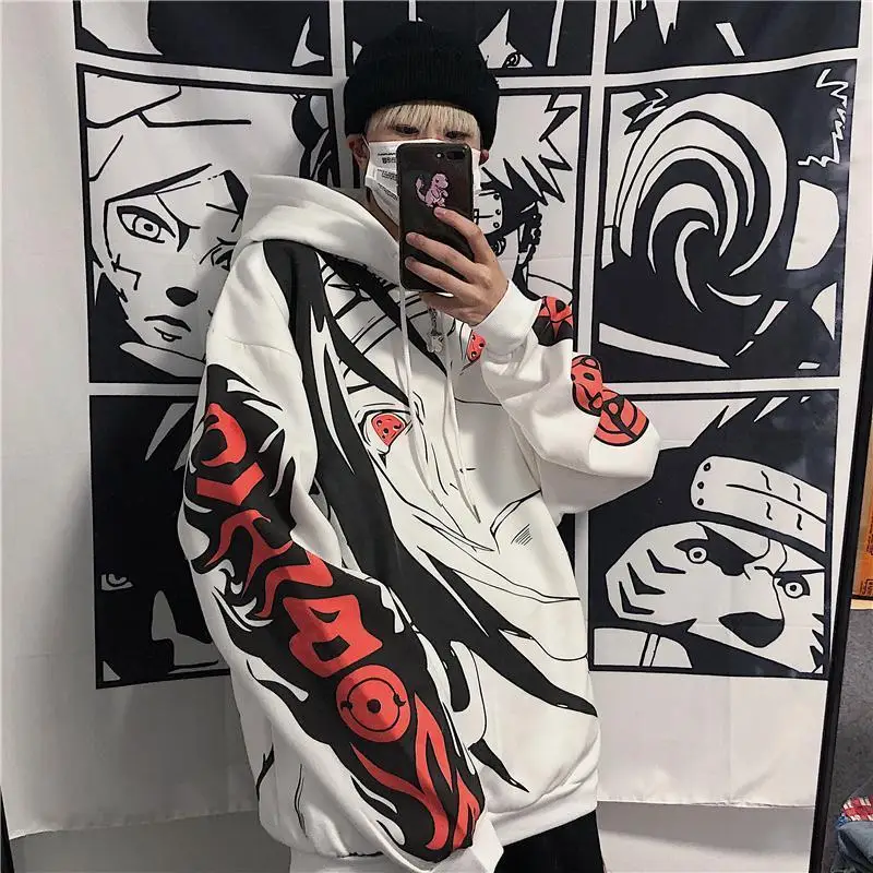Japanese Anime Hoodie Autumn Streetwear Women Oversize Hip Hop Long Sleeve Harajuku Pullover Korean Fashion Sweatshirt