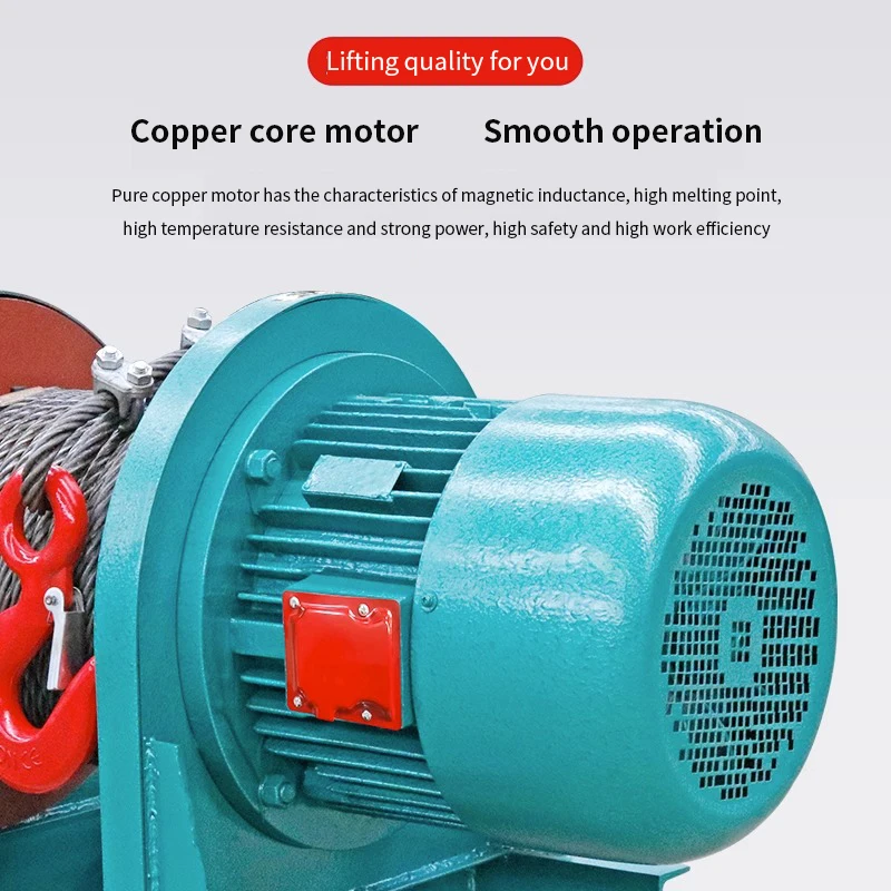 Supply wire rope electric hoist winch 380v three-phase CD MD 1t 2t 3t 5 tons