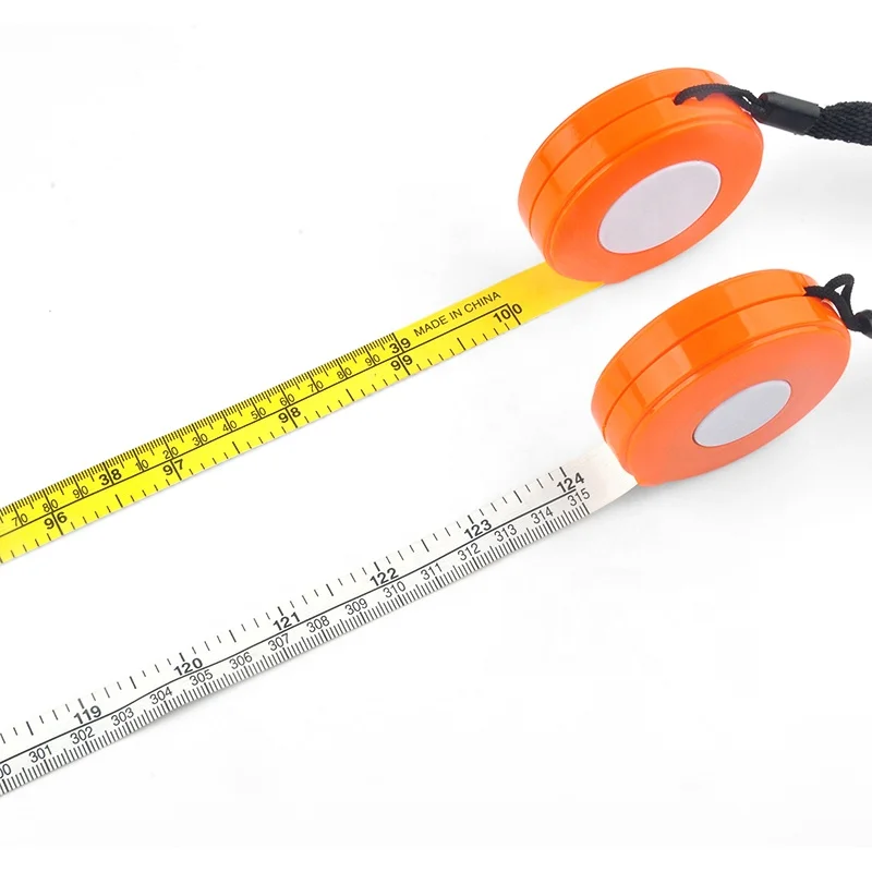 Wintape Promotional Custom 3 Meter Round Plastic Tree Diameter Tape Measure with Imperial and Metric Scale 100cm OD tape measure