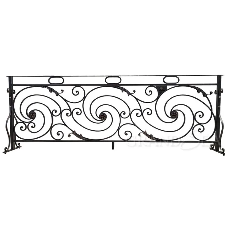 Modern veranda outdoor used wrought iron railing pictures designs