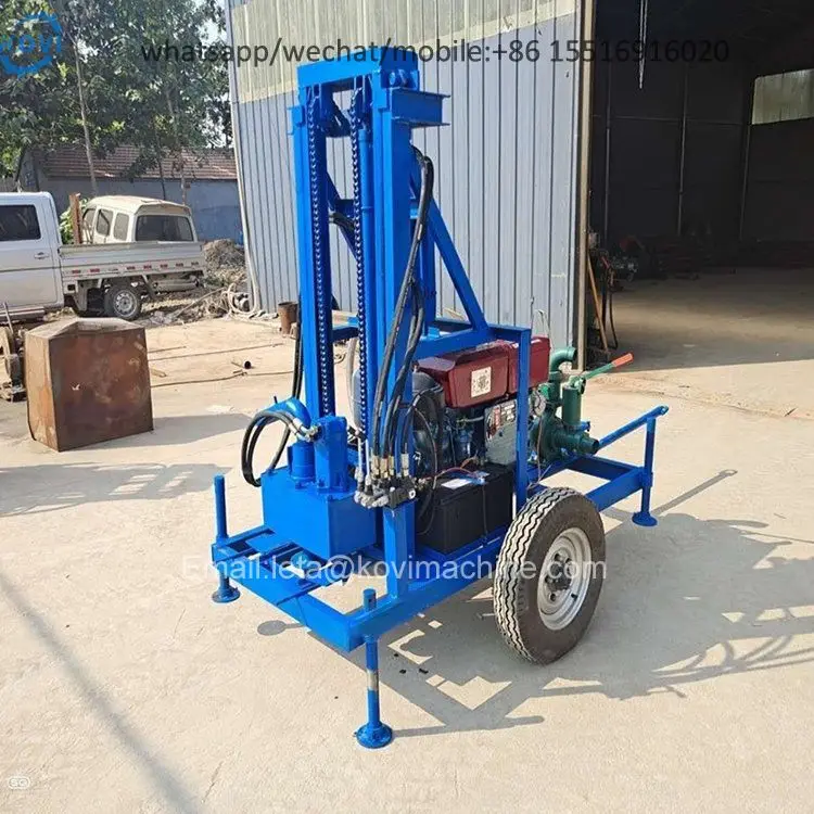 Portable 150m 200m 300m  Mini Borehole Drilling Equipment For Water Wells
