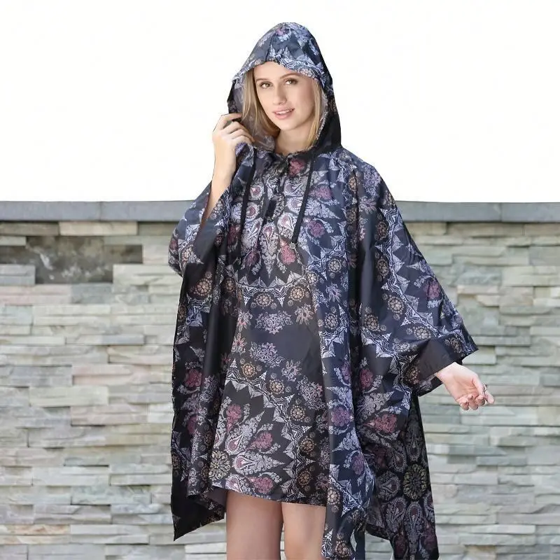 PE подгоняйте к вашим потребностям пластиковое водостойкое пальто дождя с шляпой