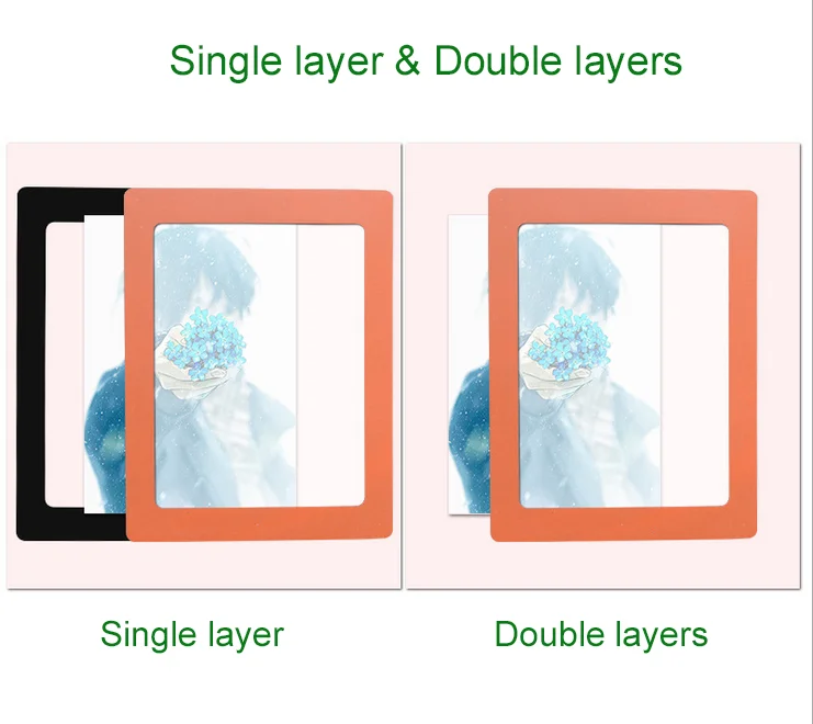 Magnetic pvc photo frame 4*6 inch postcard size fridge photo frames