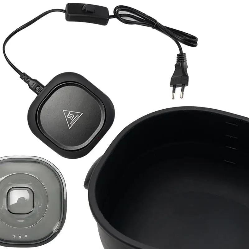 Pink Foldable Silicone Wax Bowl Mini Wax Heater Heating Hair Removal Wax Melting Pot Warmer