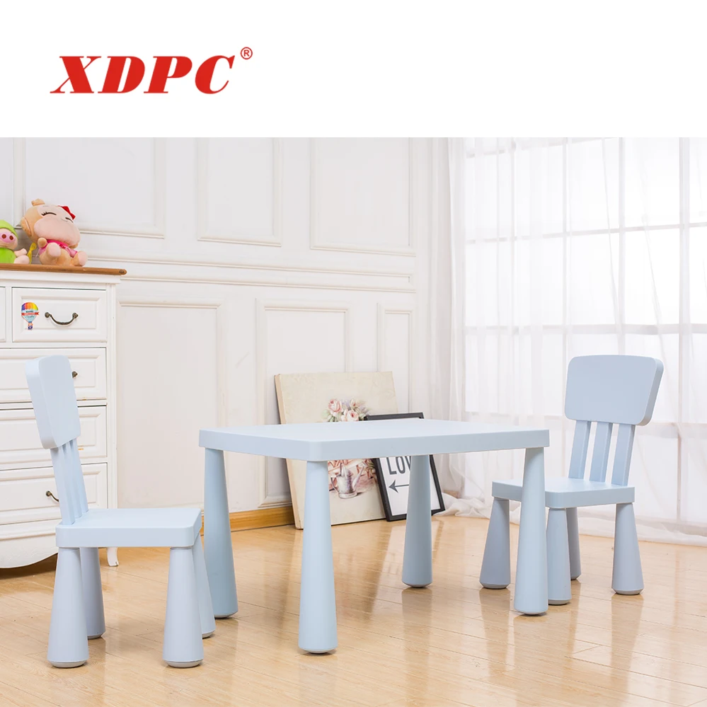 Preschool/school plastic table and chairs for kids