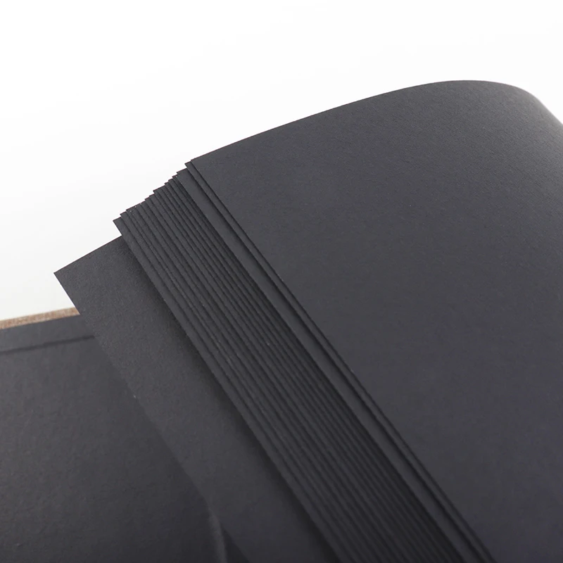 Linen Cover Spiral Binding Diy Photo Album Black Inside Pages Wholesale Scrapbook Albums