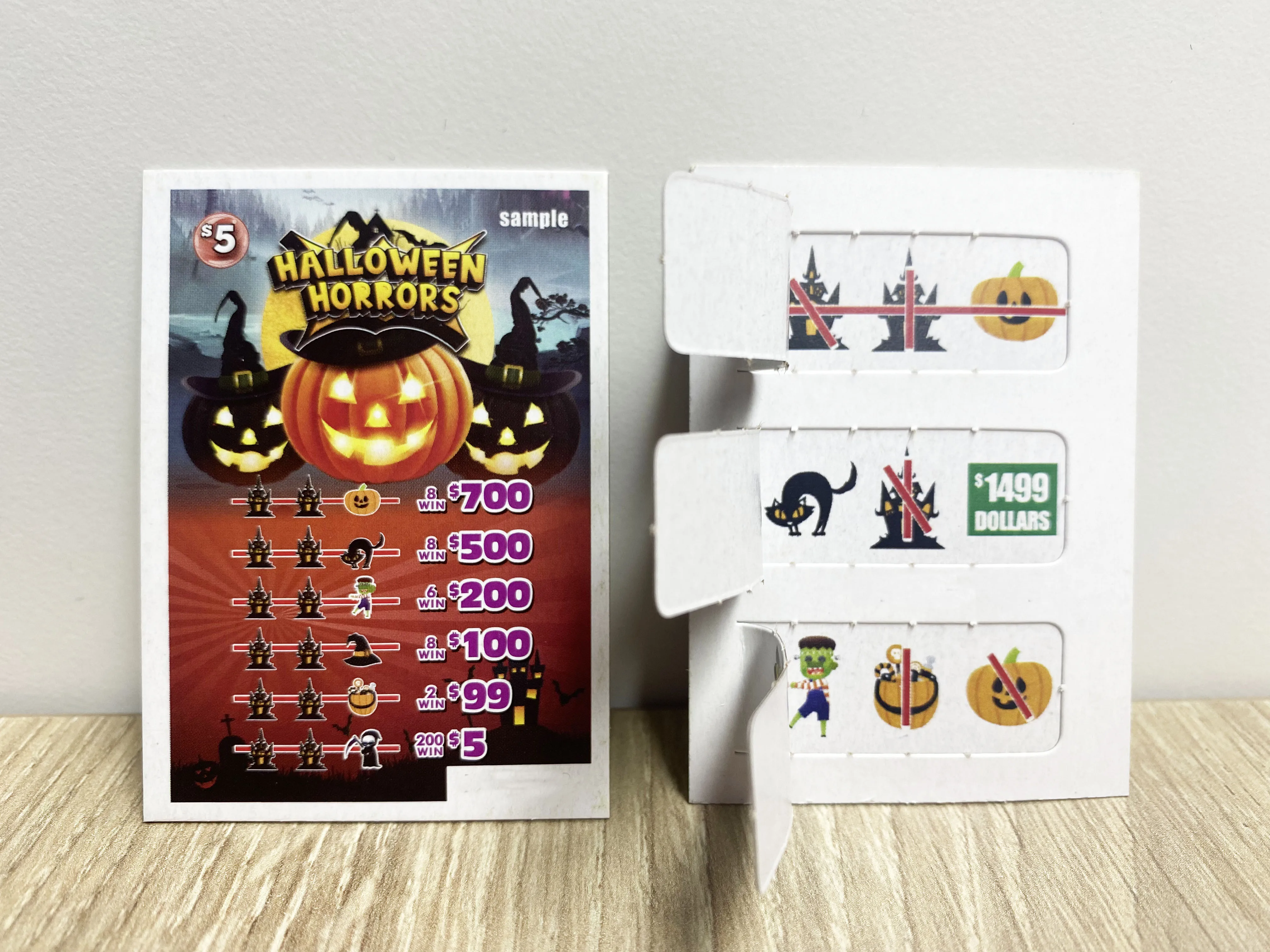 Customize Pull Tab Lottery Tickets Buy Online Lottery Ticket Scratch Card