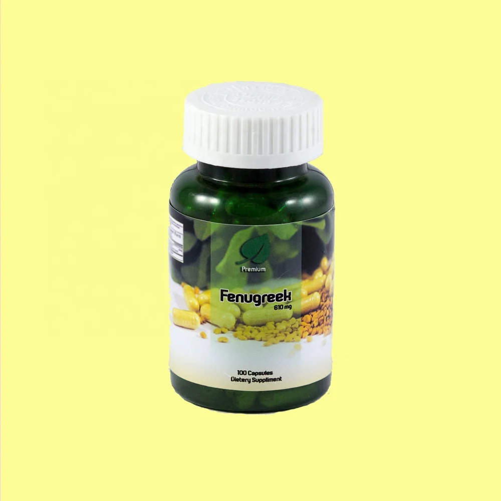 Non GMO gluten free trigonella foenum-graecum fenugreek capsules