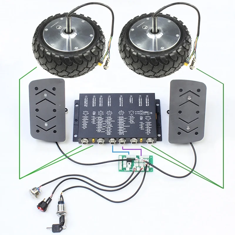 Электрические запчасти для карт, бесщеточный мото-колесный контроллер «сделай сам» для взрослых для каратинга