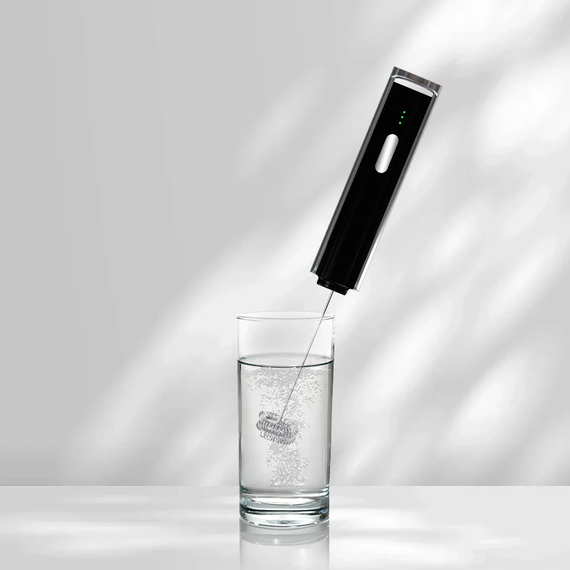 Wholesale High Efficiency Battery Operated Automatic Milk Foam Maker for Lattes Coffee Handheld Electric blender