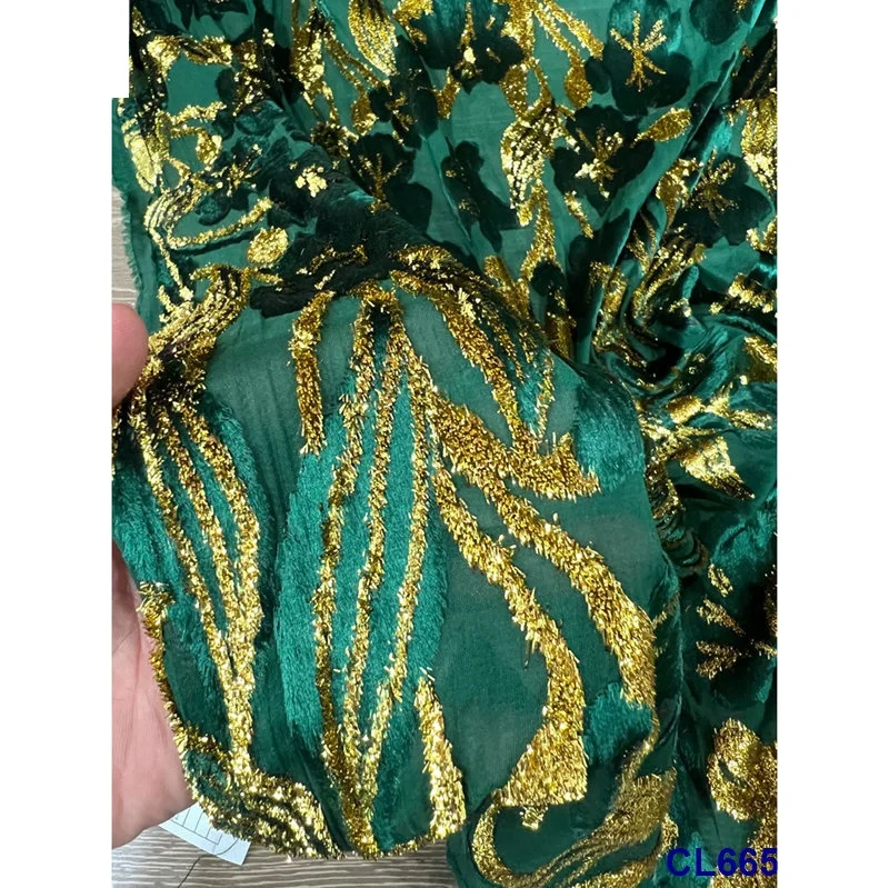 lisami High quality Elegant multi color metallic soft luxury Sudanese  frasawei dirac garbasar maqbal toob chiffon silk fabric