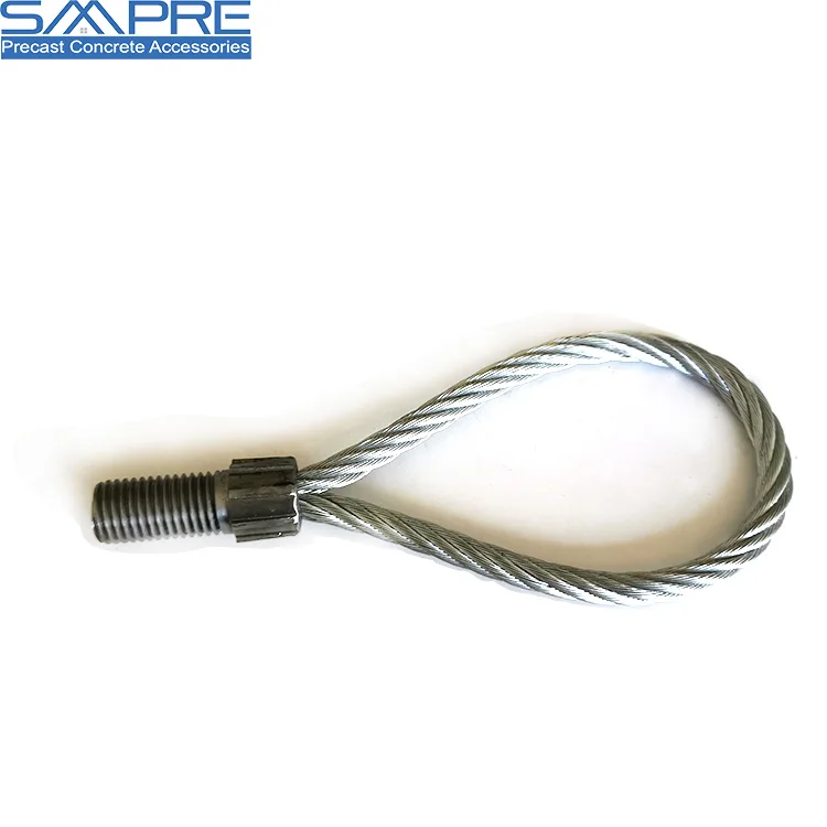 precast concrete lifting loop with round thread