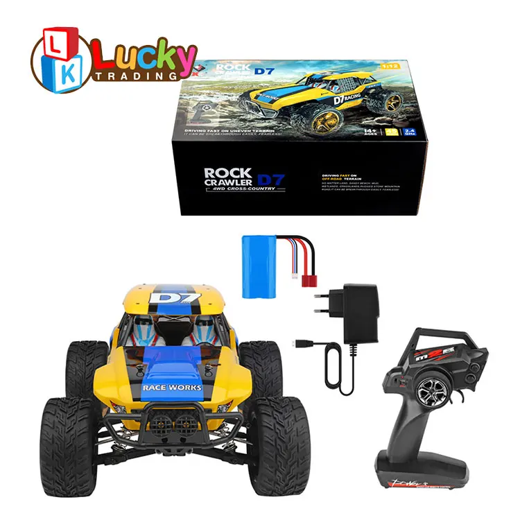 WL Toys 1:12 Scale Electric Truck Climbing Car 45km/h High Speed RC Racing Car Off-Road Rock Crawler