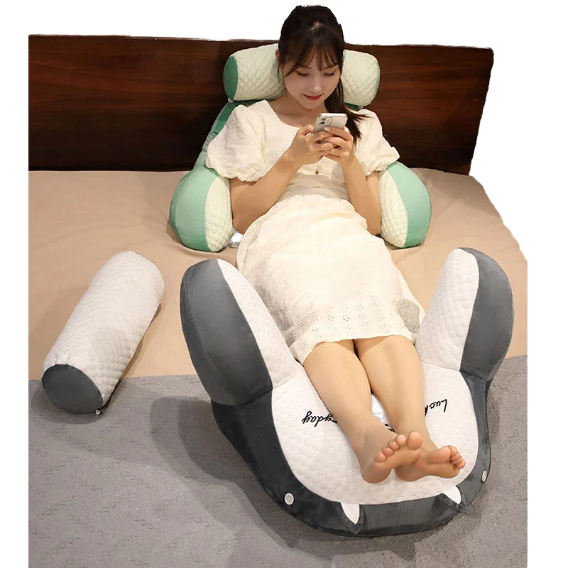 Factory wholesale plush toy pillows bedrooms offices super soft high-quality large-sized plush cushions pillows lumbar support