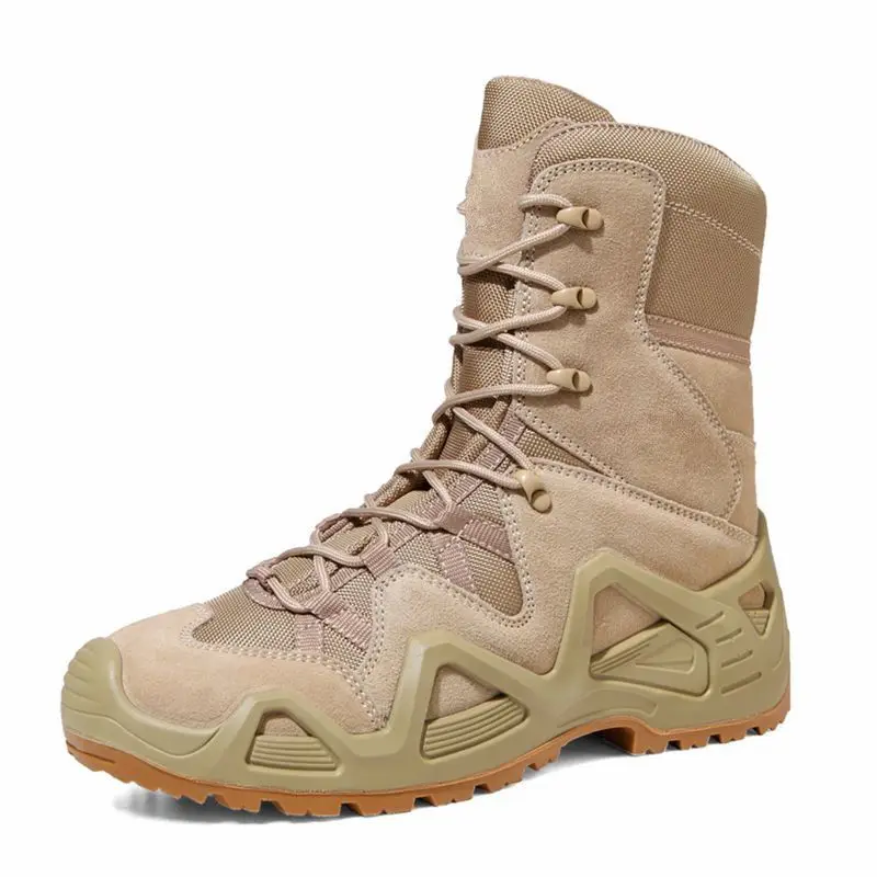 Hot Sale Durable Tactical Boots for Outdoor Sports Hiking Hunting Desert Adult High Ankle Safety Waterproof Tactical Boots
