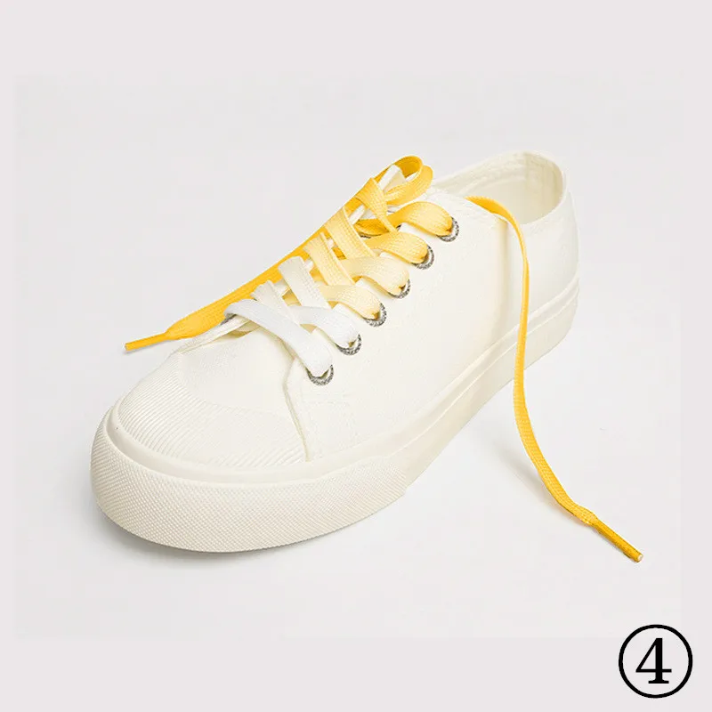 High quality gradient Color Color Sports Shoelace 8mm polyester shoelace multi-color option