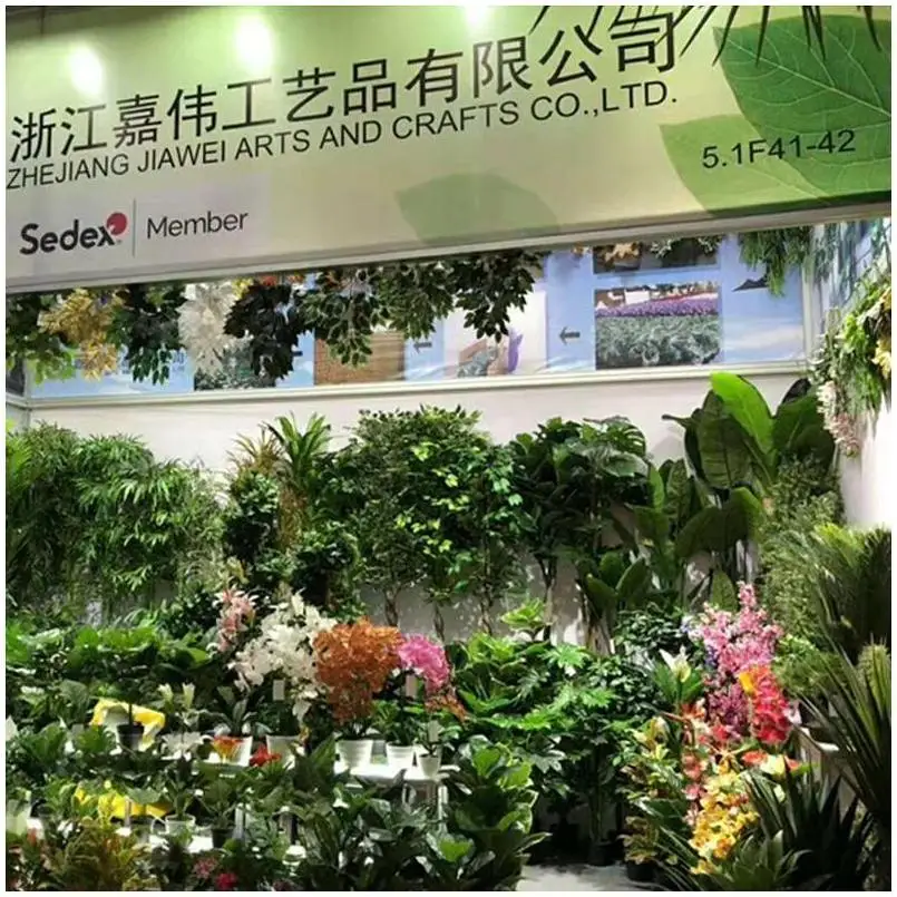 Other Decorative Plants High Quality Succulent Pink Outdoor For Living Room Tall New Red Mini Artificial Palm Tree Leaves Gold