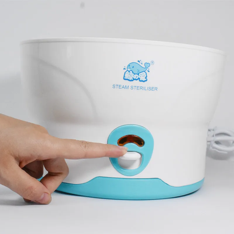 Hot Sale Bottle High Temperature Steam Sterilizer Smart Anti-dry Burn Can Hold 6 Baby Bottles Small BPA Free