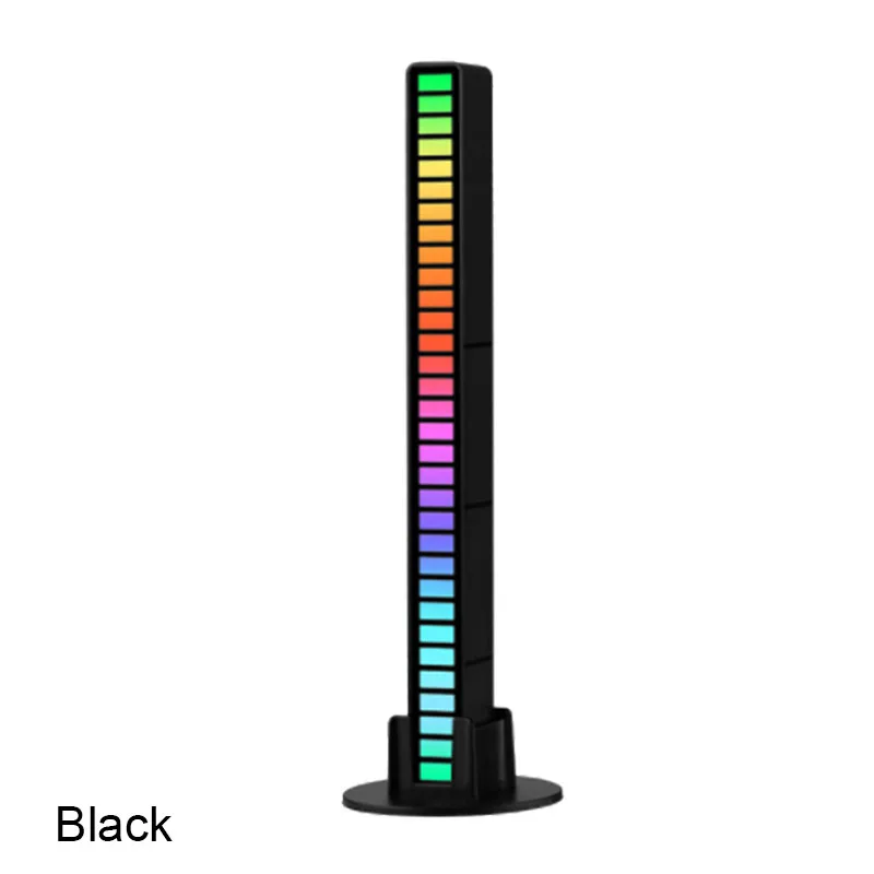 Высококачественный перезаряжаемый RGB светодиодный музыкальный уровень 5 Вт с голосовым управлением пикап-лампа ритмичные огни