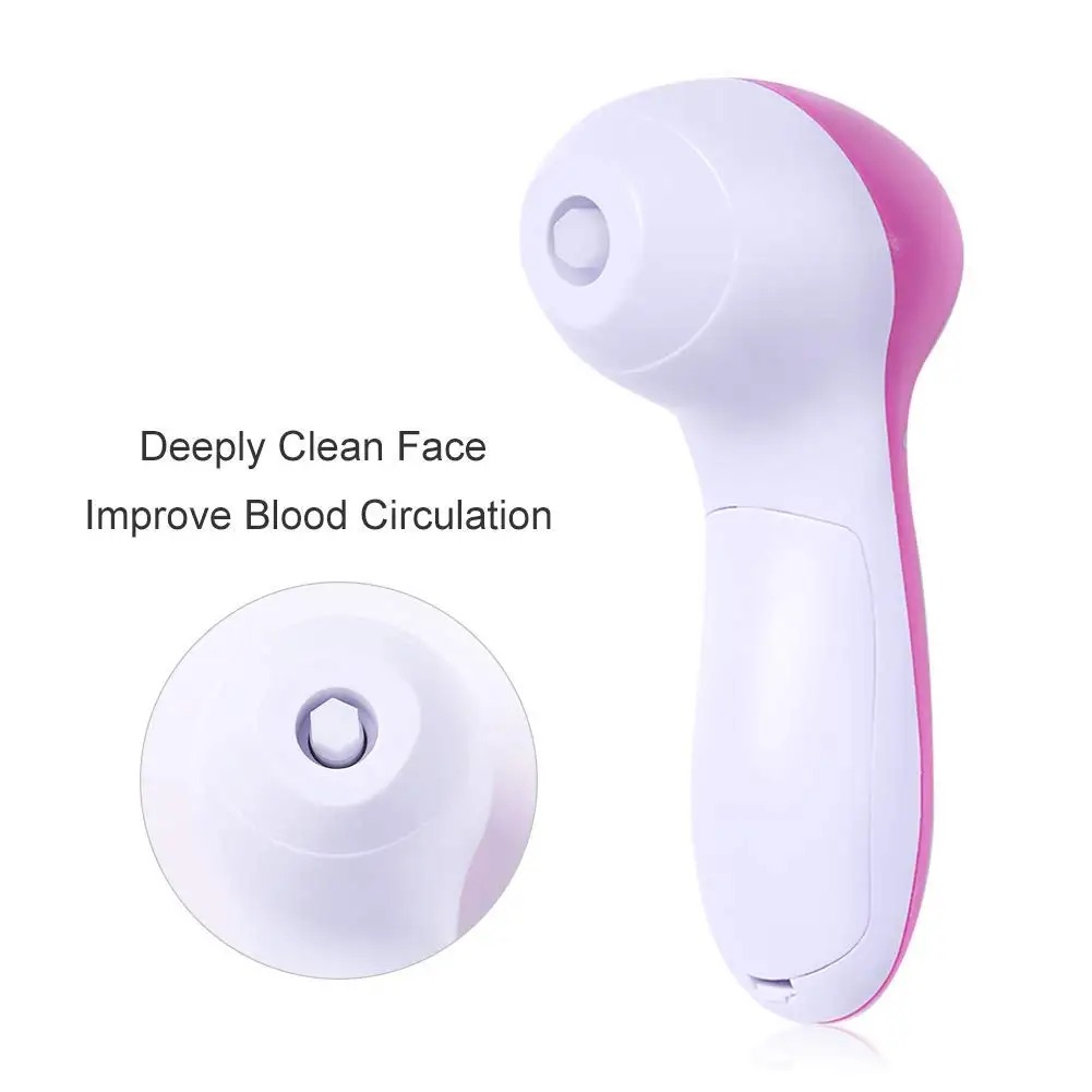 
Multifunctional cleaning small cheap automatic electric soft 7 in 1 natural best face facial cleanser cleansing brush 