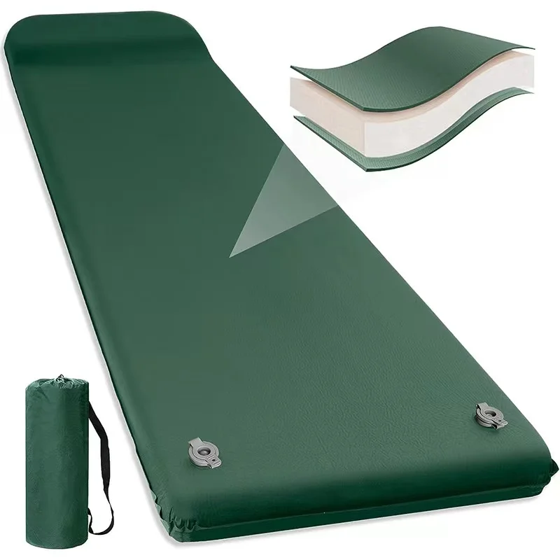 OEM Folding Sponge Built-In Inflation Valve Thicken Auto Memory Foam Mattress Air Bed Car Cushion Camping Sleeping Mat Pad