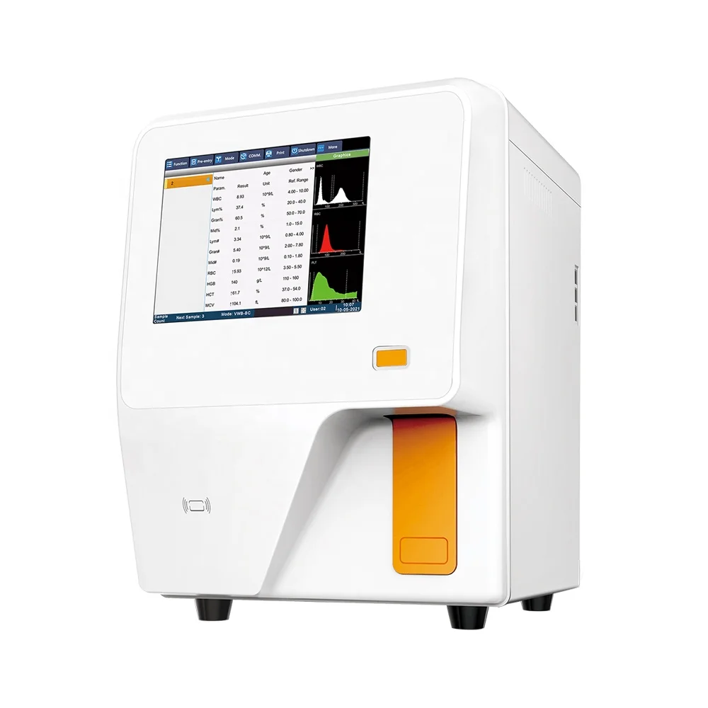 Medical blood test 3 parts fully auto vet hematology analyzer hematology analyzer for animal
